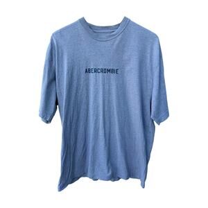Abercrombie & Fitch Vintage T Shirt Mens Medium Gray Minimal Logo Tee